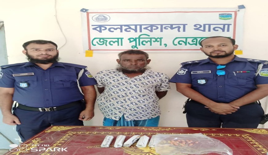 কলমাকান্দায় মাদকদ্রব্যসহ গ্রেফতার ১