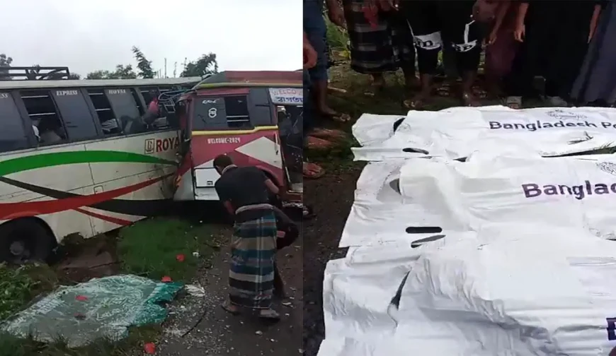 ফরিদপুরে দুই বাসের মুখোমুখি সংঘর্ষে নিহত ৩, আহত ১২