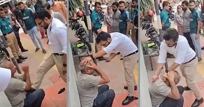 ধানমন্ডিতে মারধরের ভিডিও ভাইরাল, যুবক আটক