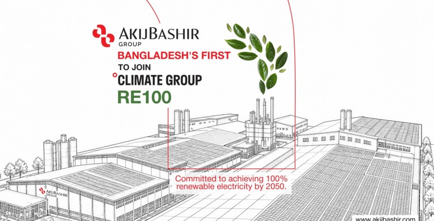 RE100-এ যোগ দেওয়া প্রথম বাংলাদেশি প্রতিষ্ঠান আকিজবশির গ্রুপ