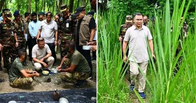 সেনাবাহিনীর গ্রীষ্মকালীন মহড়া পরিদর্শন করলেন প্রধানমন্ত্রী