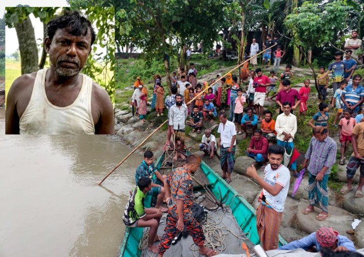 ব্রহ্মপুত্র নদে নিখোঁজ কৃষকের সন্ধান মেলেনি, উদ্ধার অভিযান স্থগিত