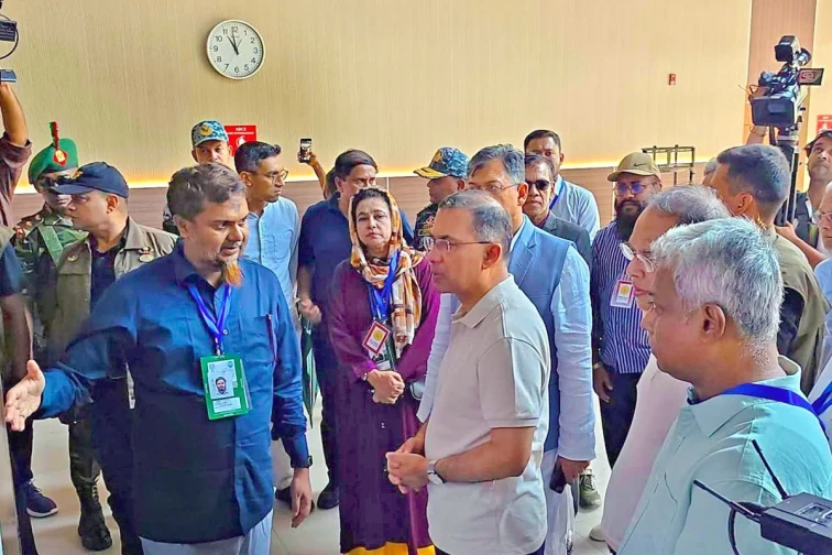 মাতারবাড়ি কয়লা বিদ্যুৎকেন্দ্র পরিদর্শন করেছেন প্রধানমন্ত্রী